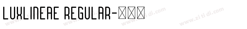 LuxLineae Regular字体转换
